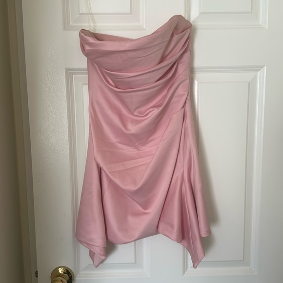 House of CB Jasmine Strapless Satin Corset Dress - Picture 6 of 15